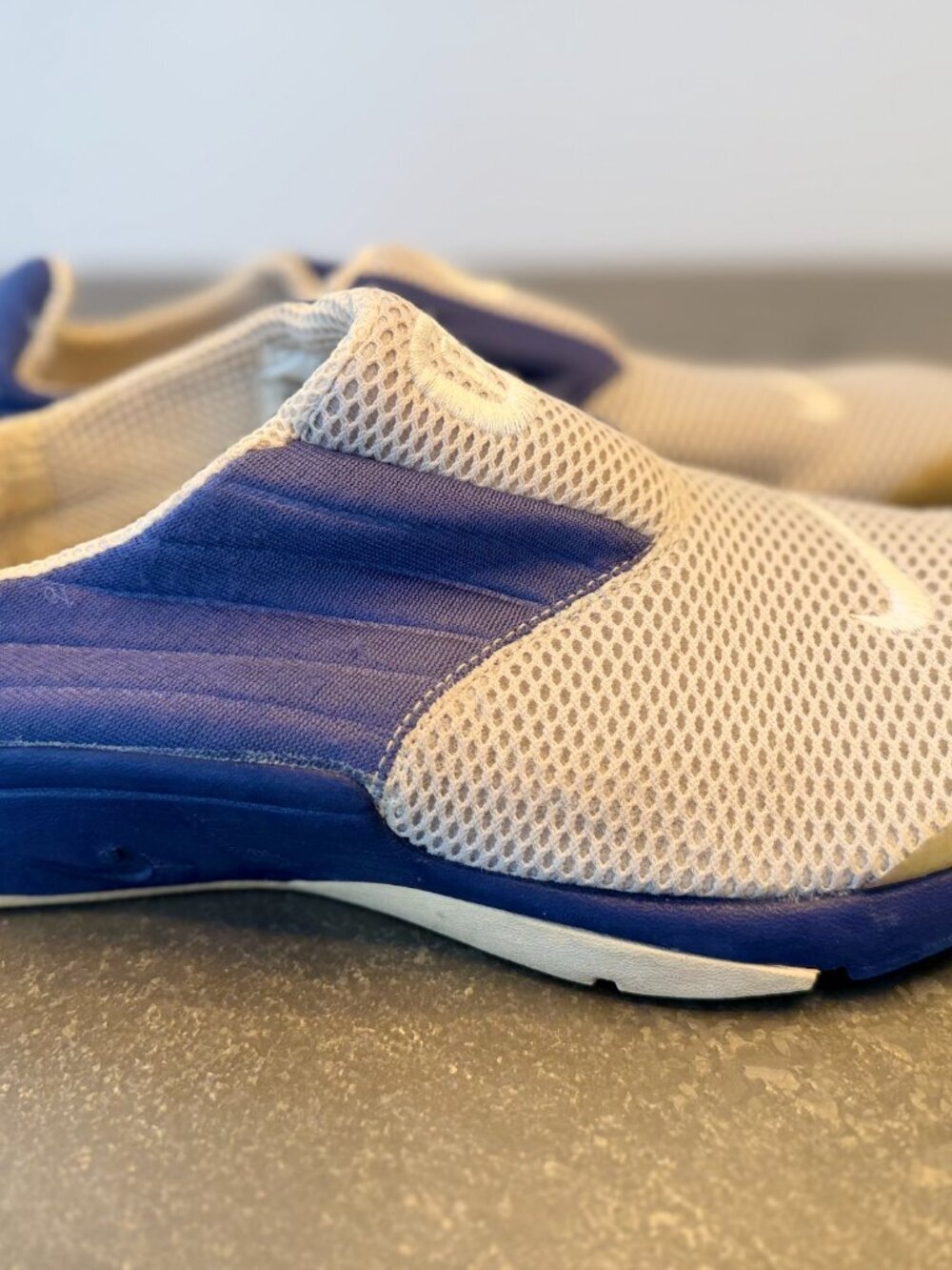 Vintage Nike Air Presto Chanjo Slip-On Shoes Men’s Large White Blue 104279-011 - Picture 3 of 5